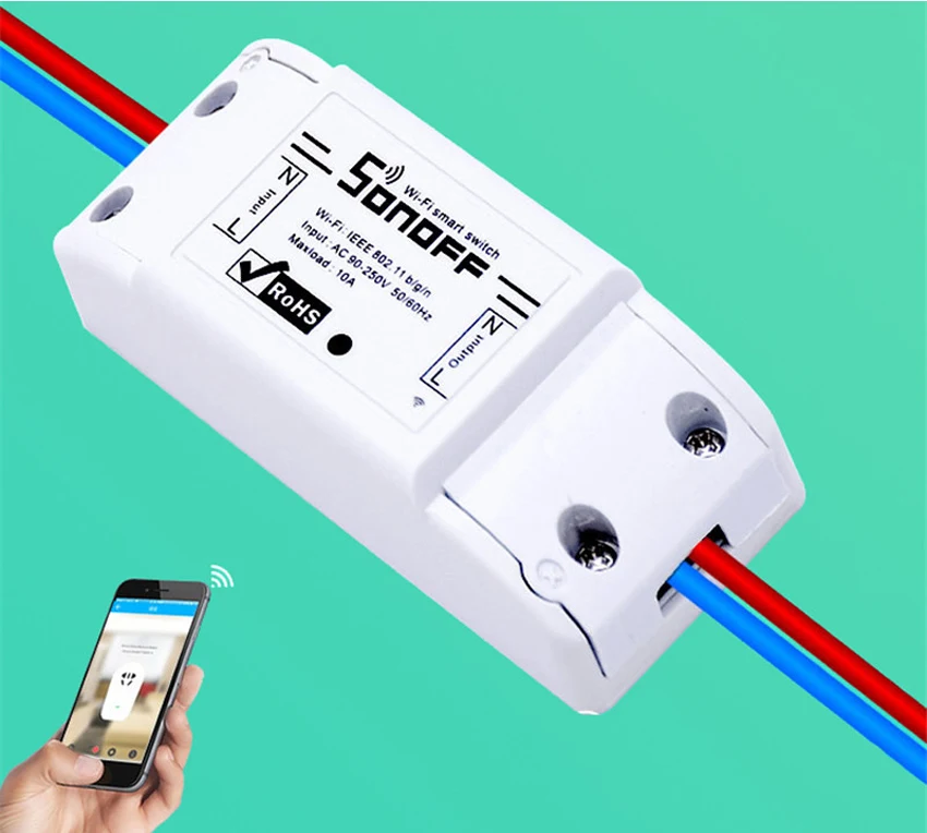 ITEAD Sonoff Универсальный беспроводной Wifi переключатель модуль автоматизации умного дома таймер Diy Wifi Пульт дистанционного управления через iOS Android Alexa