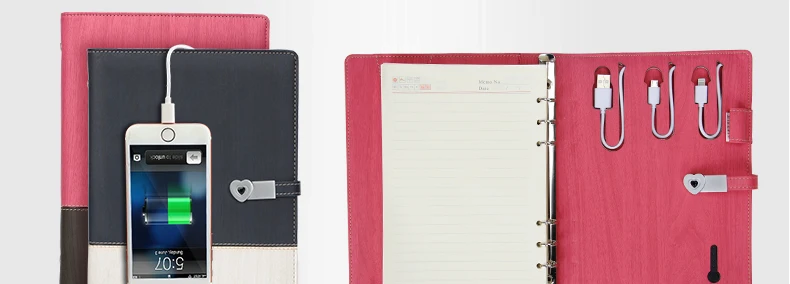 Путешественники ноутбук& банк питания& USB флэш-накопители A5 записная книжка Переплет Дневник на спирали планировщик план хранение наличные банковские карты