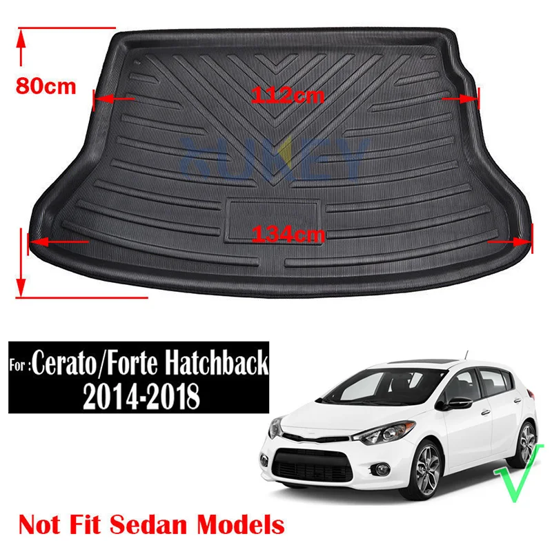 14- Forte Cerato 5dr XUKEY грузовой лайнер лоток для KIA Rio Pride Forte Cerato Optima K5 Sportage QL SL с учетом заднего багажника коврик протектор коврики - Название цвета: 14- Forte Cerato 5dr