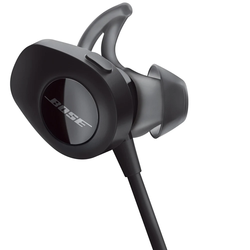 Bose наушники SoundSport, беспроводные Bluetooth наушники, спортивные наушники с защитой от пота, музыкальная гарнитура, встроенное управление с микрофоном