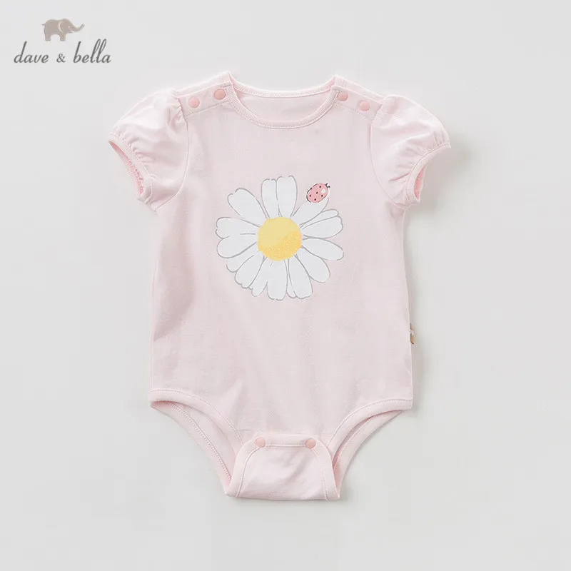 DBH10796 Dave bella/модные комбинезоны для новорожденных девочек милая одежда малышей с