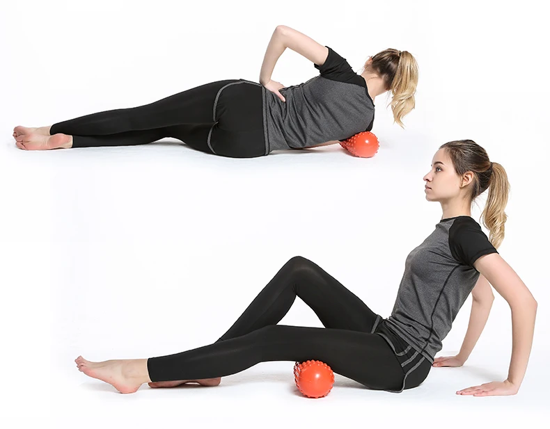30*11 см Myofascial релиз фитнес арахисовый Массажный мяч фасции массажер роликовый Пилатес Йога Подушка мышцы РЕЛЕКС Резина