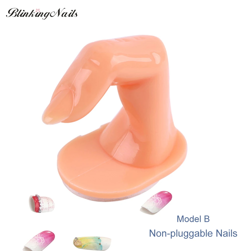 3D Practise Plastic False Finger Nails Fingerprint Nail Art Fake Display French Manicure Acrylic Tips Faux Ongles Nagellak|finger nails|false