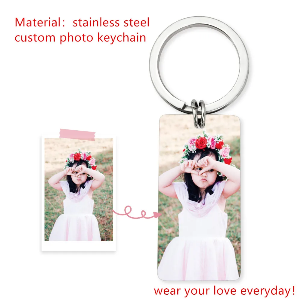 MYLONGINGCHARM индивидуальный фото брелок персонализированный для семьи ребенка