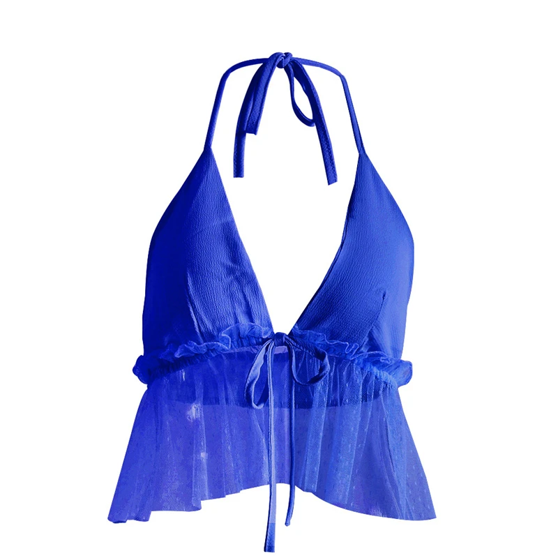 Женские летние топы без рукавов сетчатые сексуальные модная майка Повседневная