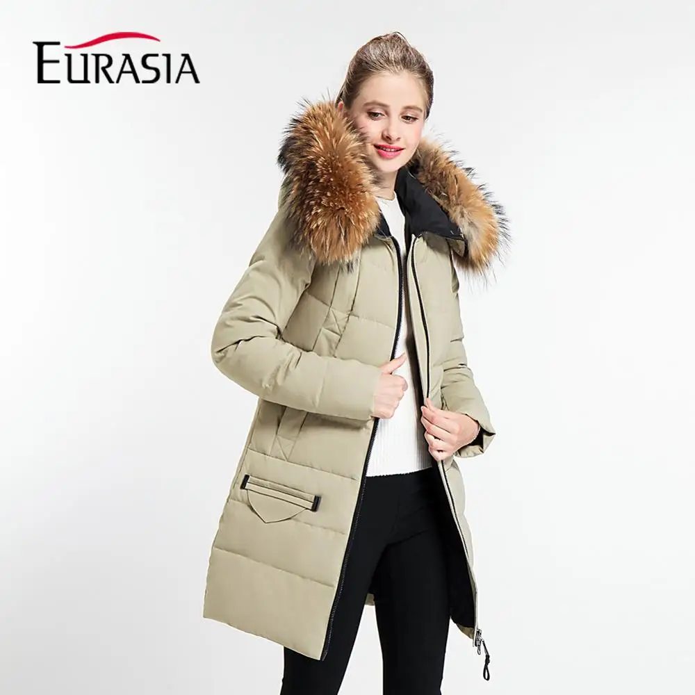 Евразия Новое поступление 2017 года полный зимнее пальто Для женщин Верхняя одежда