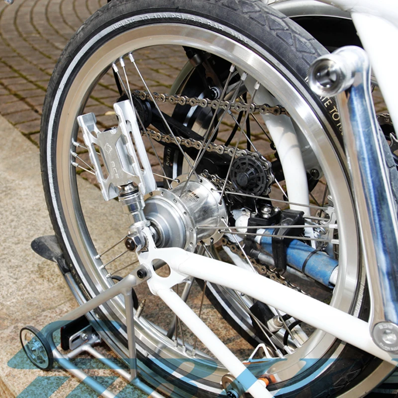 TWTOPSE Титан оси подшипник велосипеда велосипедные педали для Brompton левый Quick Release