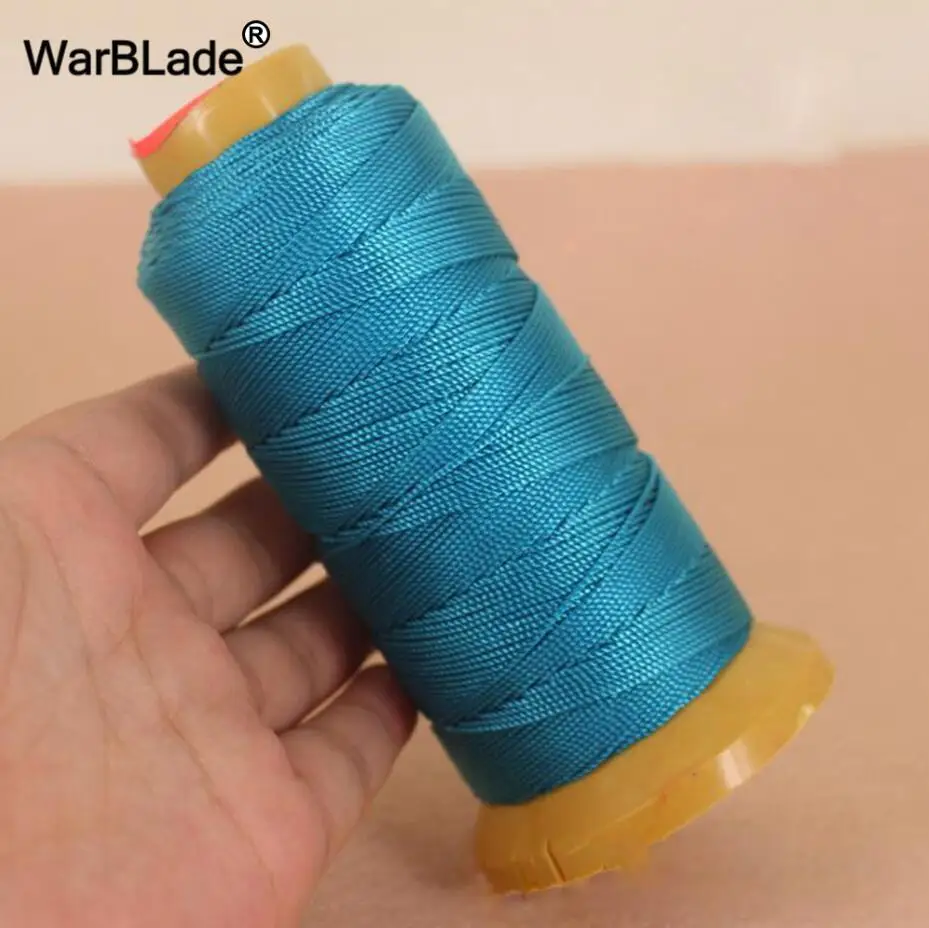 Peacock blue Высококачественный полиамидный шнур, 0,2 мм, 0,4 мм, 0,6 мм, 0,8 мм, 1 мм, нейлоновый шнур, швейная нить, веревка, шелковое Бисероплетение, для изготовления ювелирных изделий своими руками - Цвет: Peacock blue