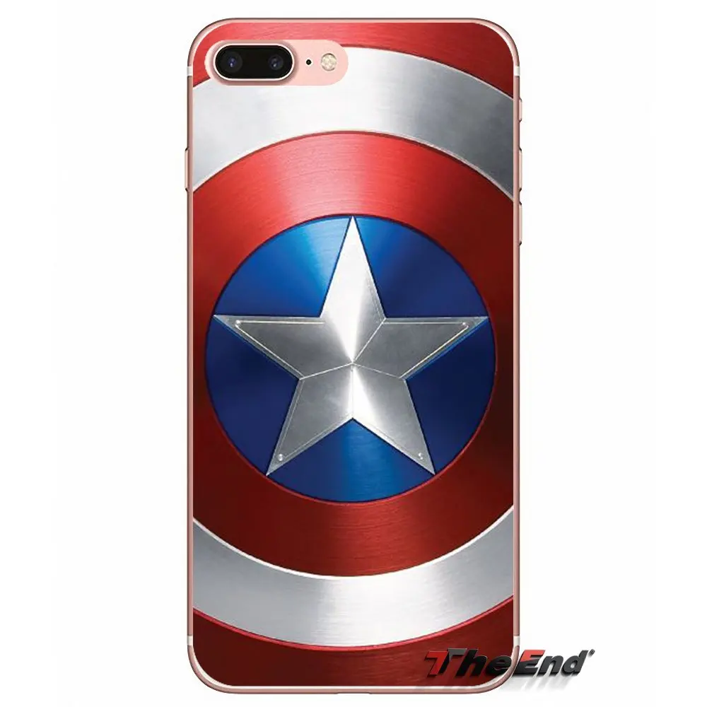 Прозрачный мягкий чехол для Xiaomi Mi6 Mi 6 A1 Max Mix 2 5X 6X Redmi Note 5 5A 4X 4A A4 4 3 Plus Pro Captain America Shield |