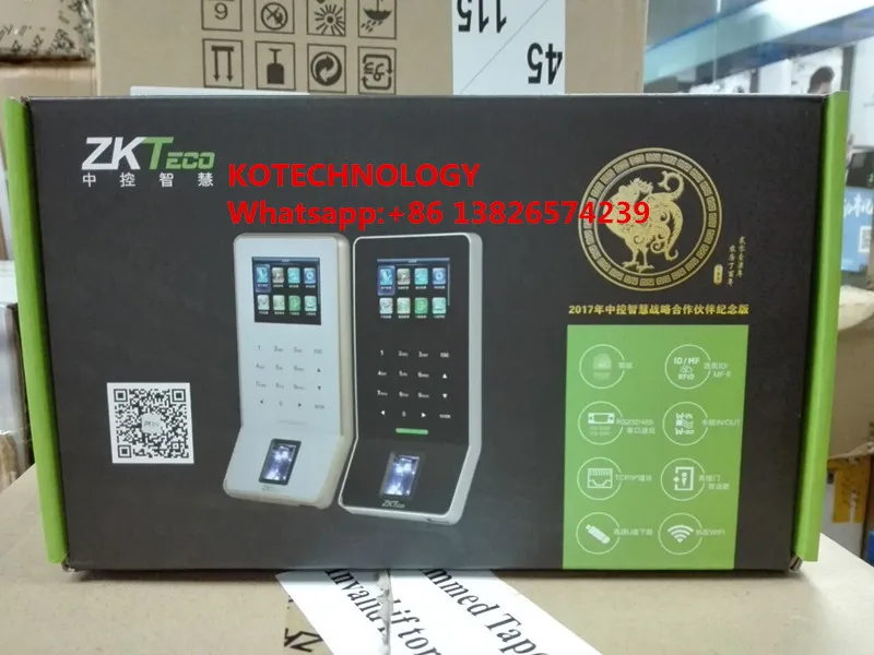 ZKteco F22 Wifi система контроля доступа по отпечаткам пальцев Время часы посещаемость