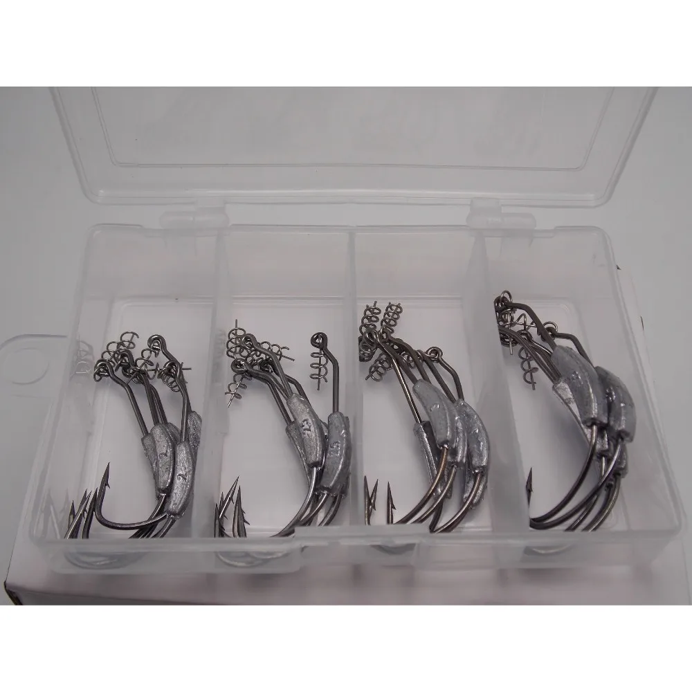 CATCHSIF 1 коробка swimbaits Утяжеленный рыболовный крючок 21 шт Набор для мягких приманок|Рыболовные крючки| |