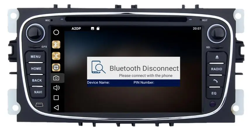 Carplay 64g 4G 7 &quotAndroid 10 автомобильная аудиосистема Для Ford Fusion Galaxy Cmax Fiesta Kuga головное