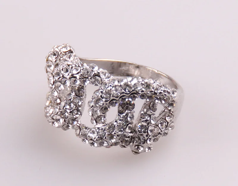 Модные женские обручальные кольца большого размера с тремя звеньями и