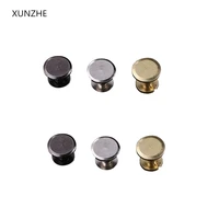 xunzhe 20pcs 9 56mm gun black diy luggage leather metal nail great quality copper rivet screw nail rivet double strap rivets