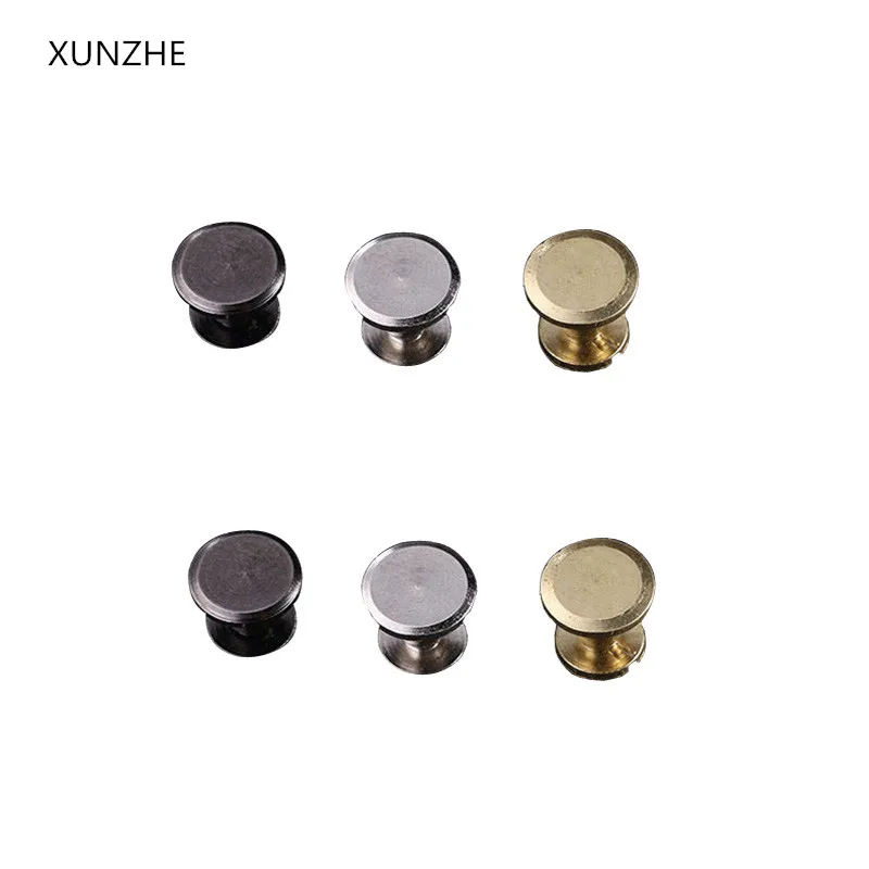 XUNZHE 20 шт. 9 5*6 мм черные самодельные кожаные металлические гвозди для чемодана
