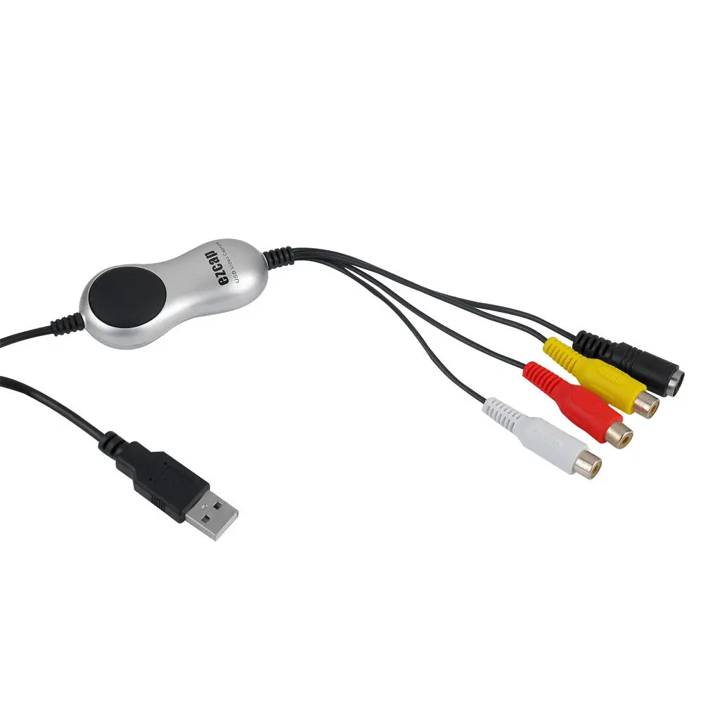 Адаптер для видеозахвата V8 Hi8 DVD VHS USB 2 0 видеорегистратор конвертер аналоговый