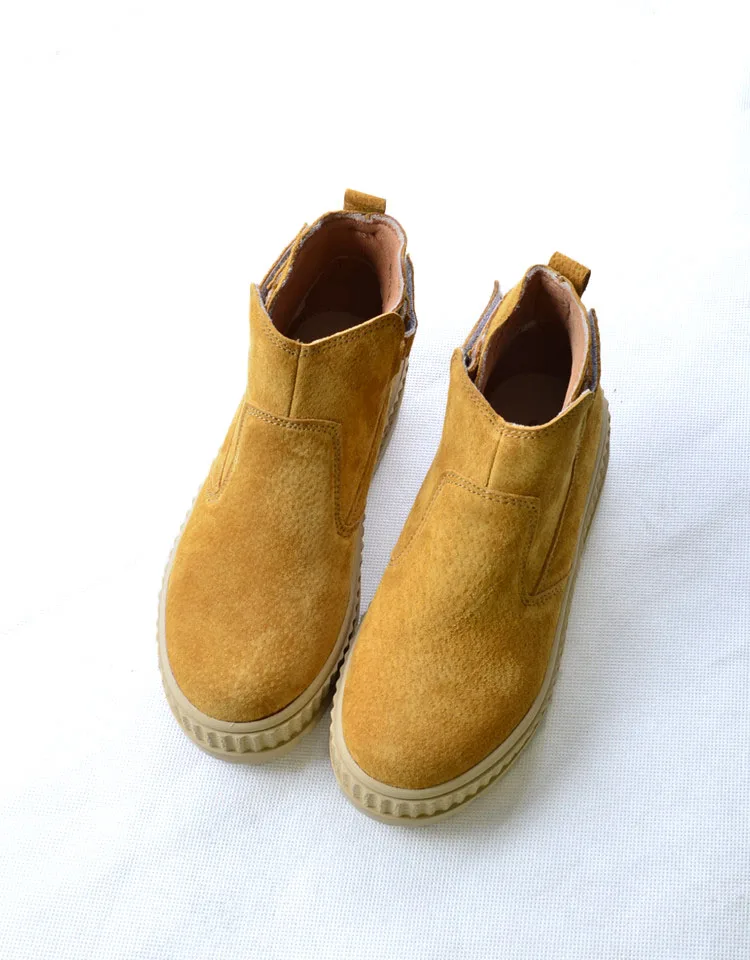 Женская Повседневная обувь из воловьей кожи с вырезами ручной работы в стиле