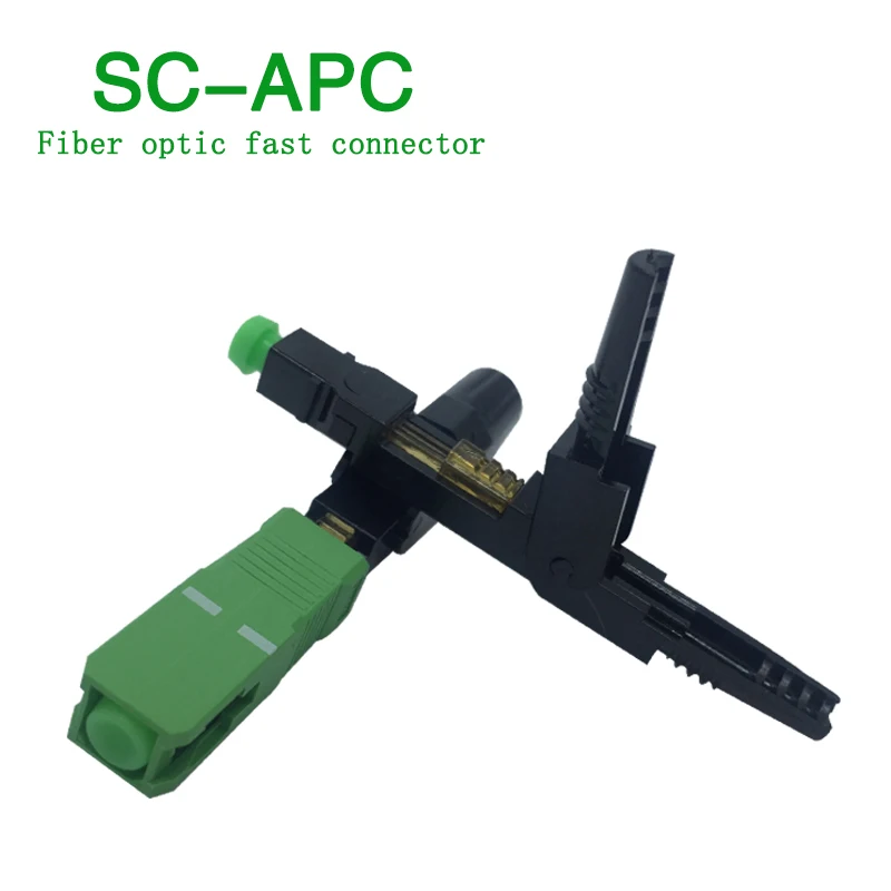 10 шт. FTTH SC APC Одномодовый волоконно-оптический Быстрый разъем Fibra Optica быстрый |