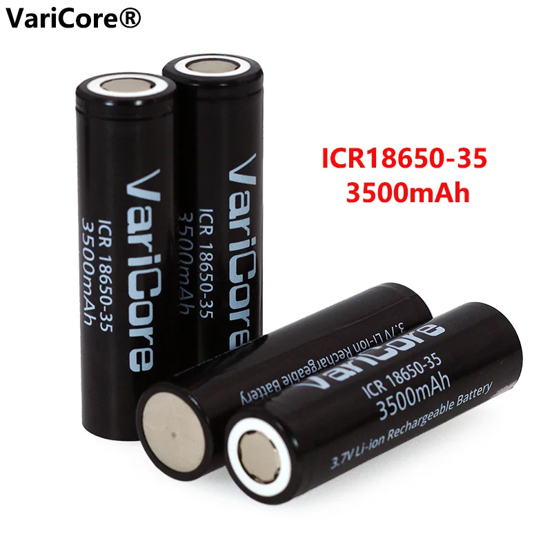 VariCore новый оригинальный ICR 18650 35 3500 мАч перезаряжаемый аккумулятор 3 7 в Высокая