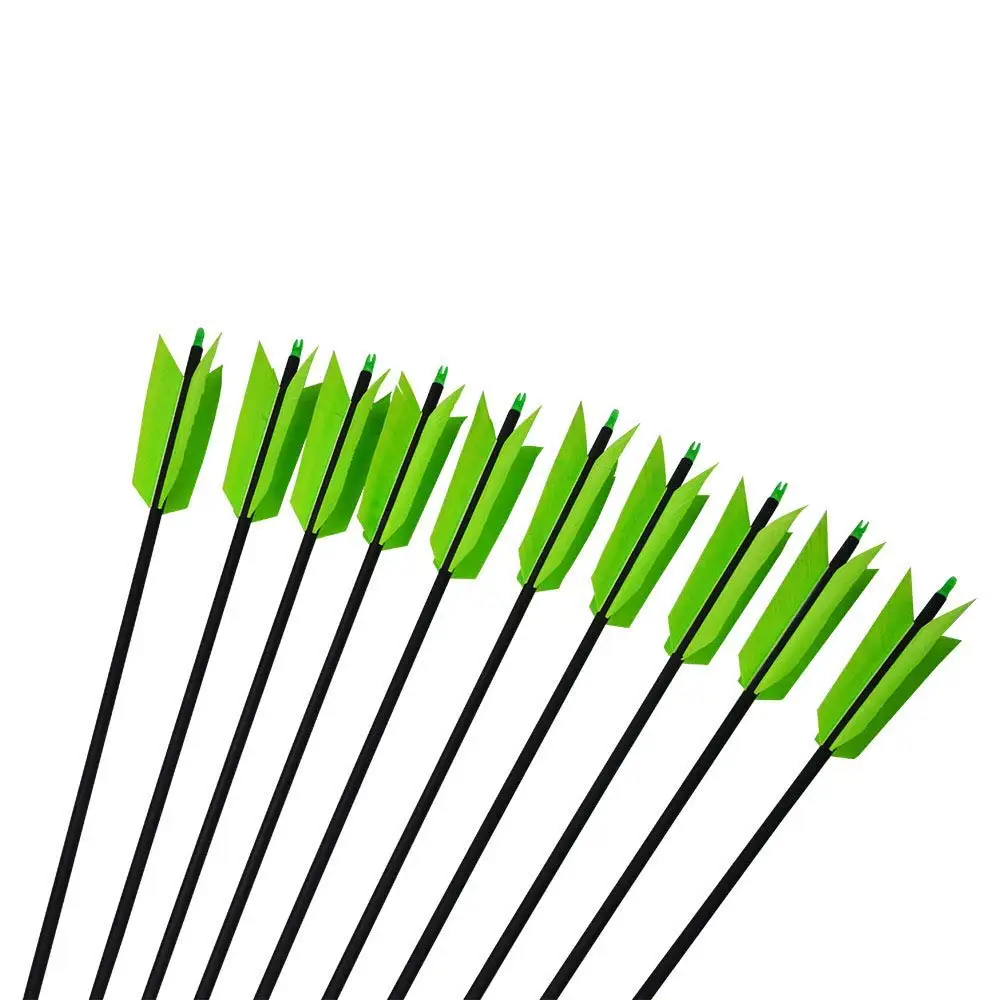 PG1ARCHERY стрельба из лука 30 дюймов грипп стрелы для охоты углеродные позвоночника 400