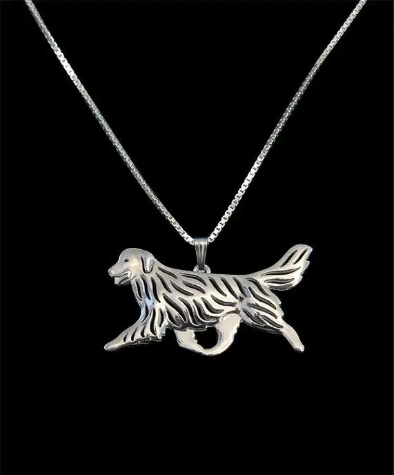 Оптовая торговля Ручной Работы Бохо шикарное Золотое ретривер движение ожерелье