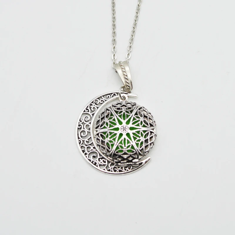 Медальоны с Луной филигрань колье эфирным маслом ароматерапия 10 шт.|essential oil diffuser