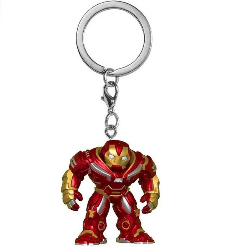 Королевский синий Модные креативные ювелирные изделия брелок с героями Marvel паук рыцарство капитан игра фильм окружающий Брелок с коробкой подарок - Цвет: Королевский синий