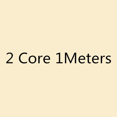 2 Core 1Meters 20/22 AWG 0,3/0,5 мм^ 2 RVV источник питания 2-16 провод и кабель медный кабель Электрический 1 м - Цвет: 2 Core 1Meters