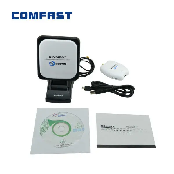 Высокая мощность wifi usb адаптер Sinmax SI 7300NA sky беспроводная антенна сигнал длинный
