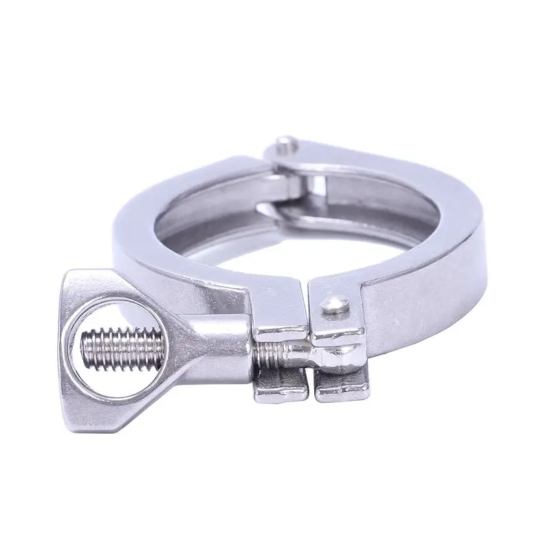 2 дюйма 63 мм Нержавеющая сталь 304 одноконтактный Heavy Duty Tri Clamp с украшением в виде
