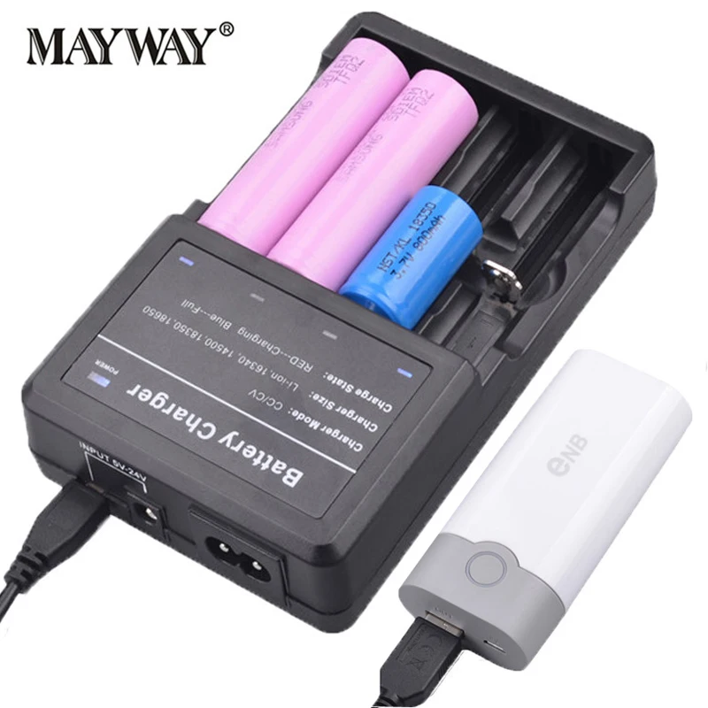 Зарядное устройство US EU UK AU Smart USB зарядное для 18650 18350 16340 14500 совместимая литиевая