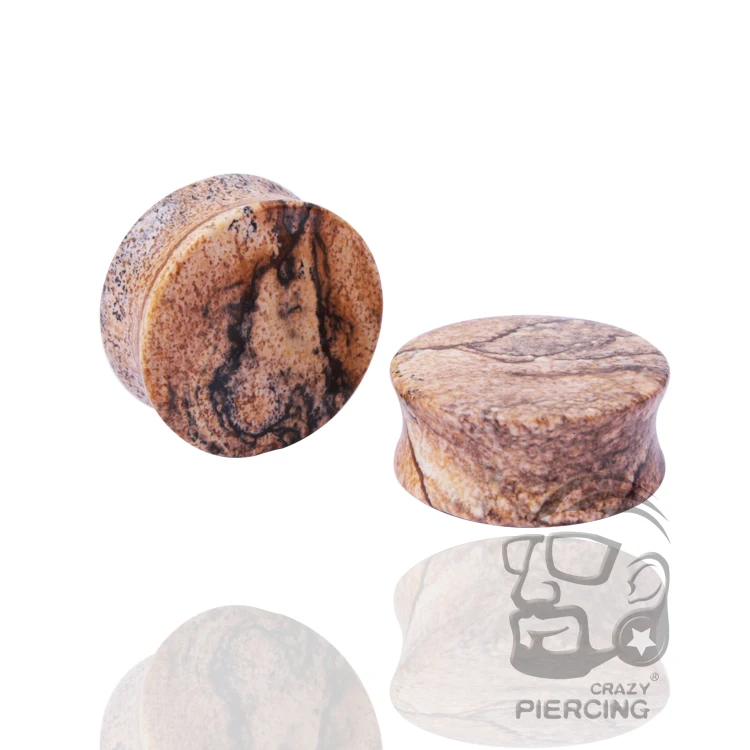 Ювелирные изделия Для Пирсинга Ушей ювелирные растягиватель ушей Unakite из
