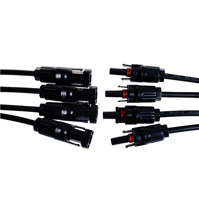 Соединитель панели солнечных батарей типа Y 4 в 1 штекер и гнездо пара|Солнечные