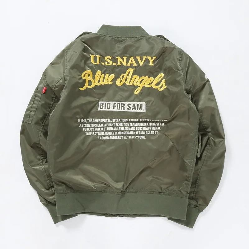 Флаг США армии MA1 куртка Бомбер куртки для мужчин синий ангелы Летающие тигры ВВС