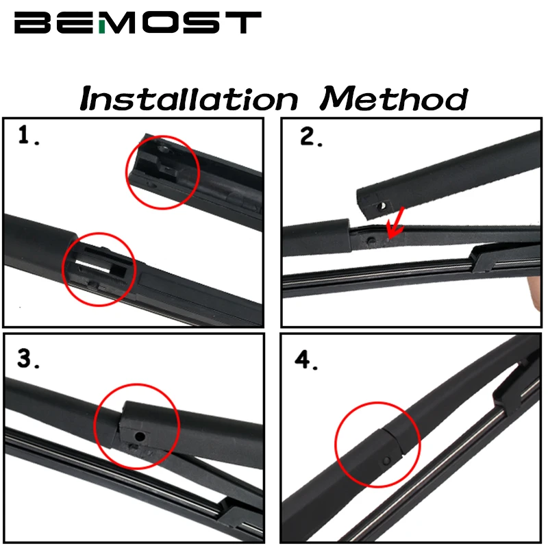

BEMOST Car Rear Windscreen Windshield Wiper Arm Blade Soft Natural Rubber For Lancia Musa 335MM Hatchback Year From 2004 To 2018