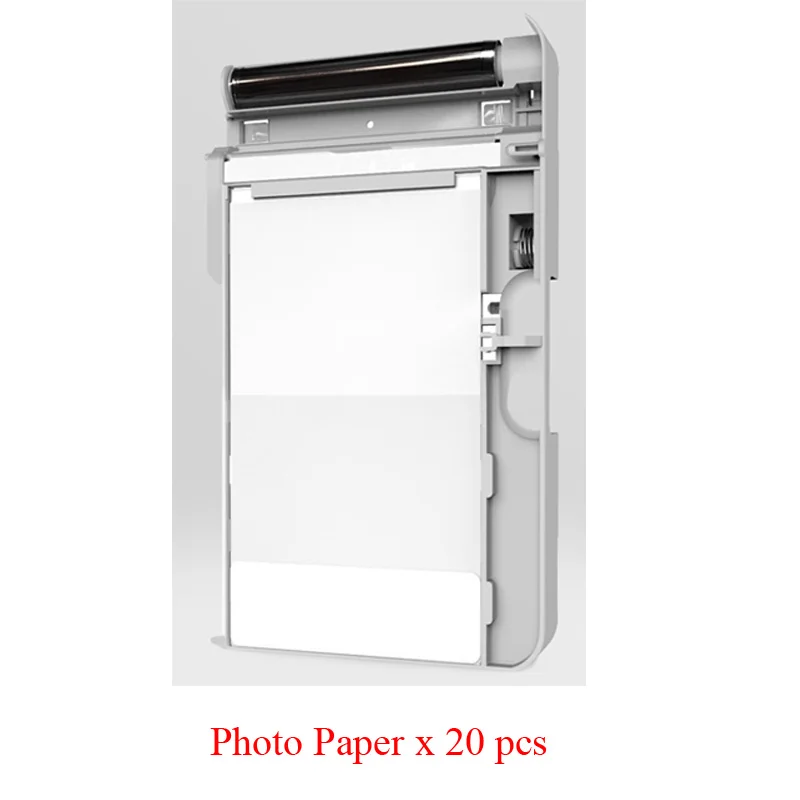 Paper 20Pcs Xiaomi Mijia XPRINT фотобумага 1 комплект 20 шт Автоматическая Пленка Для Xiaomi XPRINT умный принтер беспроводной принтер Печатающий фотографии с телефона - Цвет: Paper 20Pcs