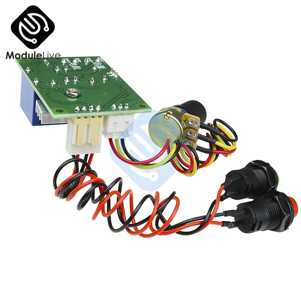 DC 12 V 24 V 3A PWM регулятор скорости двигателя постоянного тока регулируемое Управление скоростью Реверсивный релейный модуль 6 V-28 V 21 kHz 1203BS