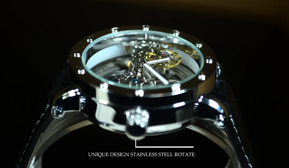 TIEDAN Tourbillon автоматические механические часы мужские прозрачные скелетные наручные часы мужские модные спортивные деловые часы подарок с коробкой