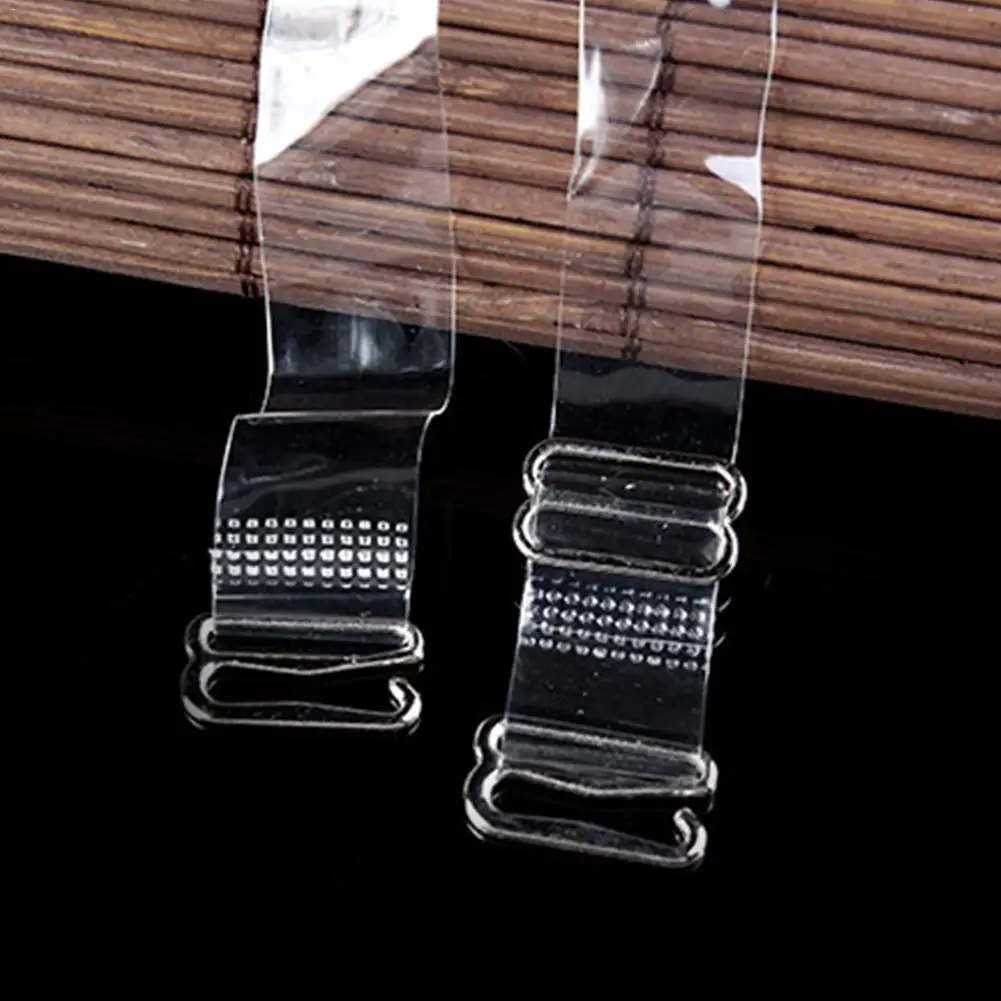 1.5CM Bra Strap Transparent Matte Shoulder with Steel Buckle Invisible Non-slip Tube Top Underwear |
