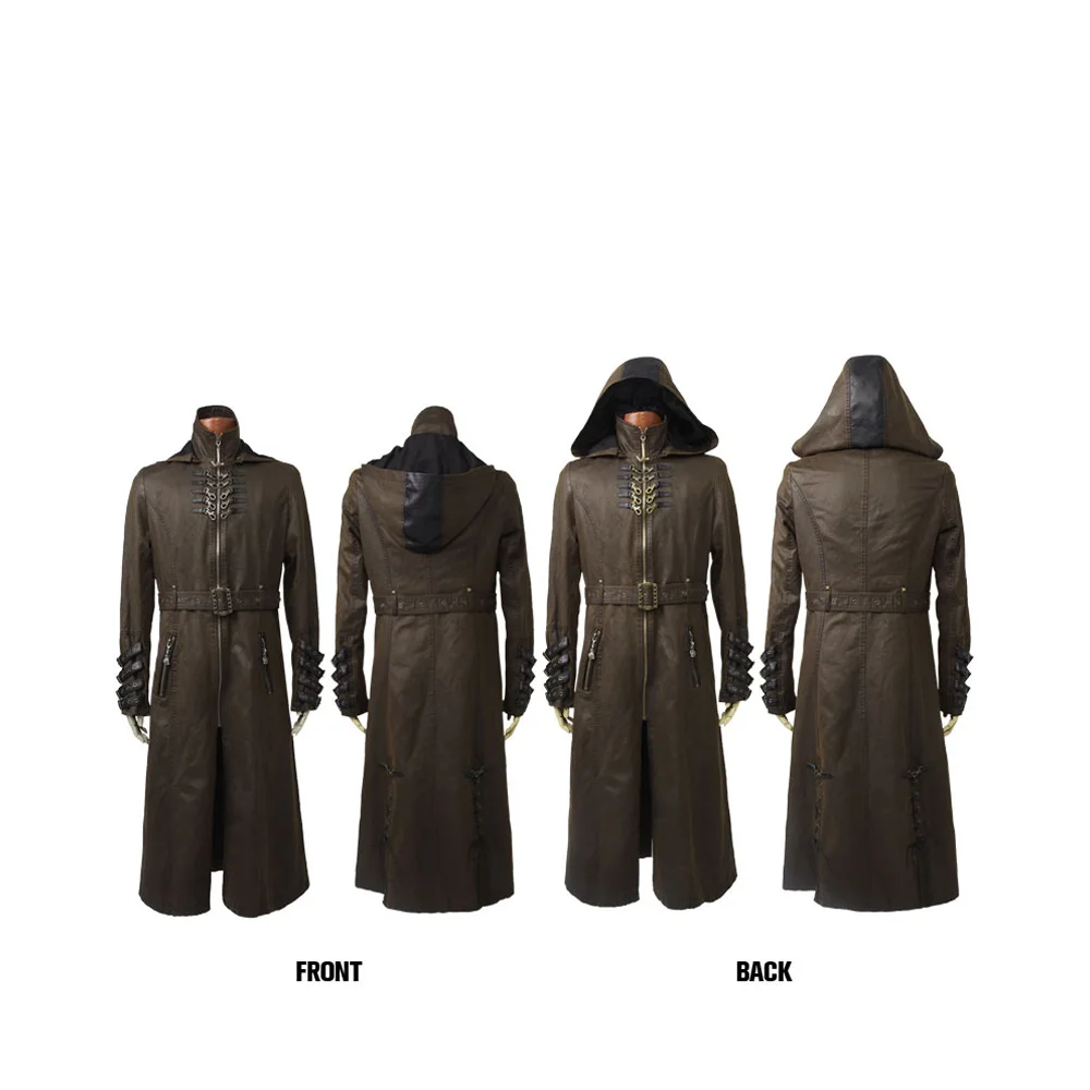 Мужское длинное саржевое пальто кофейного цвета модная красивая куртка в стиле