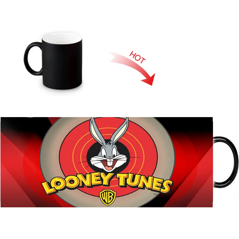 Пользовательские фото Волшебные кружки Bugs Bunny Термокружка 350 мл/12 унций кофе вода
