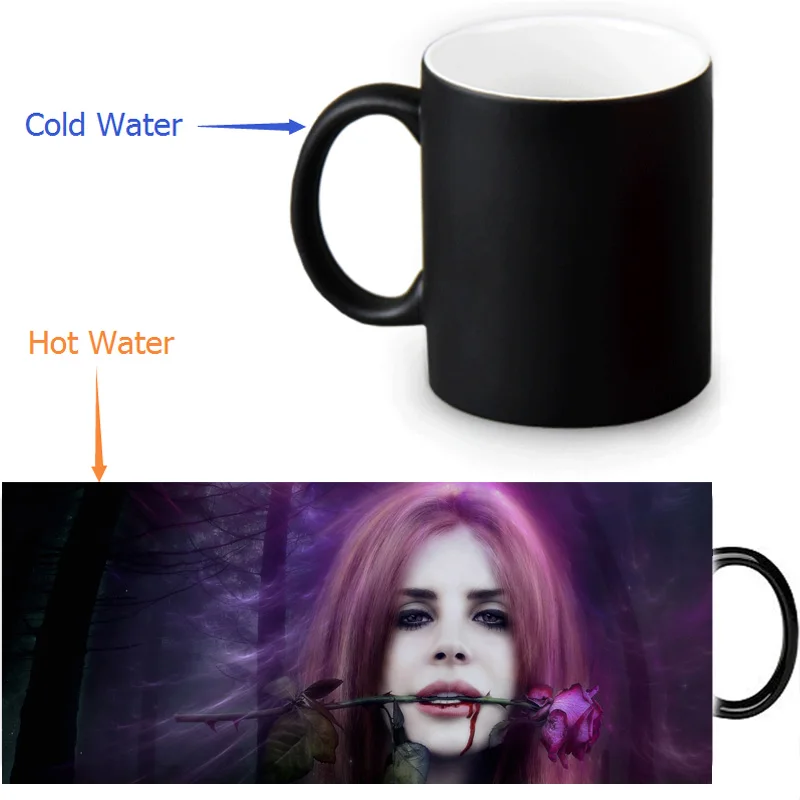 Кружка для кофе молока чая Лана Дель Рей волшебные кружки с изменением цвета 12