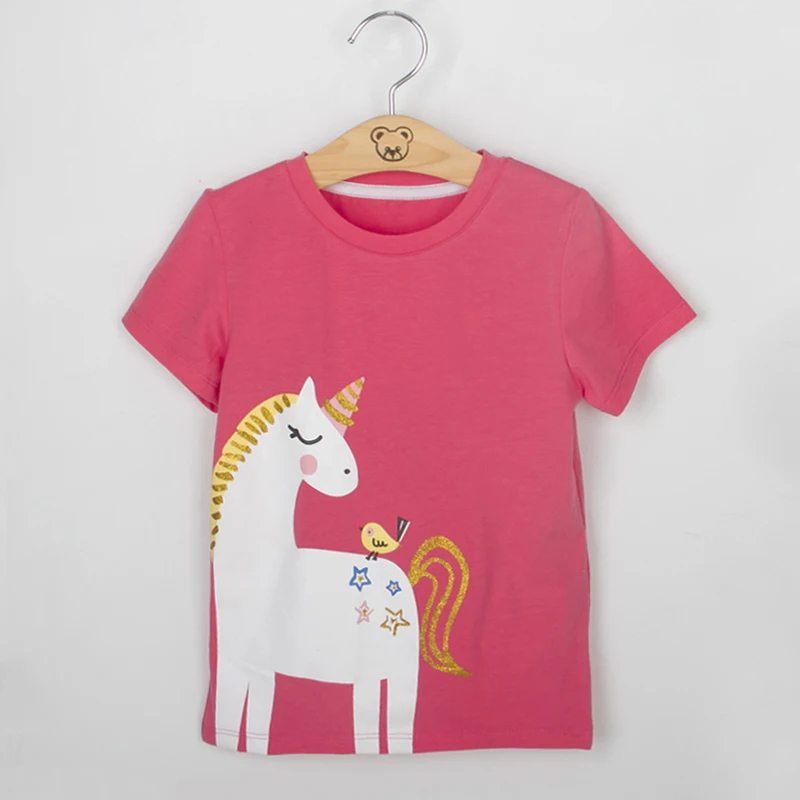 Комплекты одежды для девочек 2018 новая популярная летняя детская одежда футболка