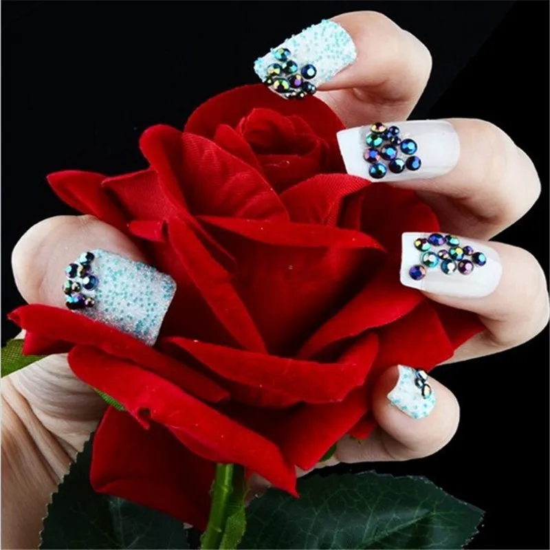 5 коробок новинка 3D дизайн ногтей акриловый AB горный хрусталь украшения для