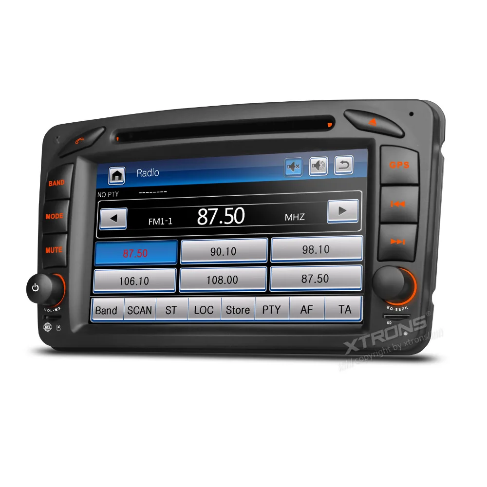 XTRONS 7 дюймов 2 din автомобильный DVD плеер с can bus GPS навигации для Mercedes Benz A W168/c класс