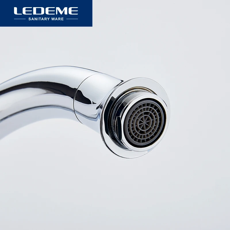 LEDEME Смеситель для кухни высокий латунь Цвет: хром L4025| |