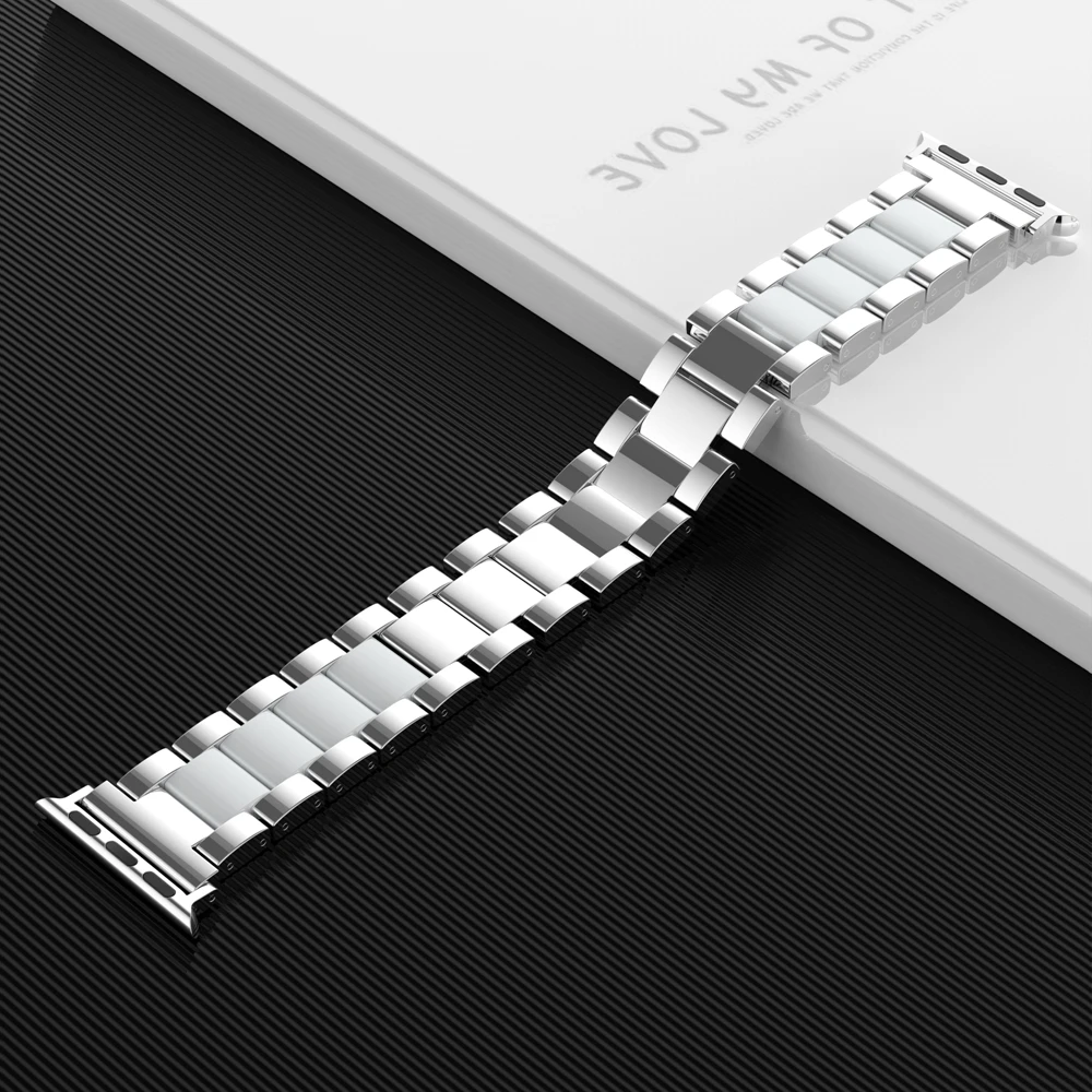 Wearlizer наручных часов iWatch, легкий Алюминий ремешок браслет классический браслет металлическая застежка ремешок для наручных часов для Apple Watch Series 5 4 3 2 1