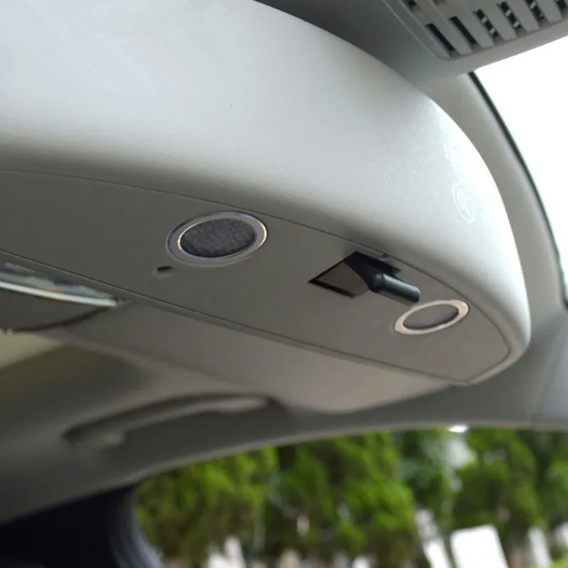 Зеркало заднего вида лампа кольцо украшение крышка отделка 2 шт. алюминиевый