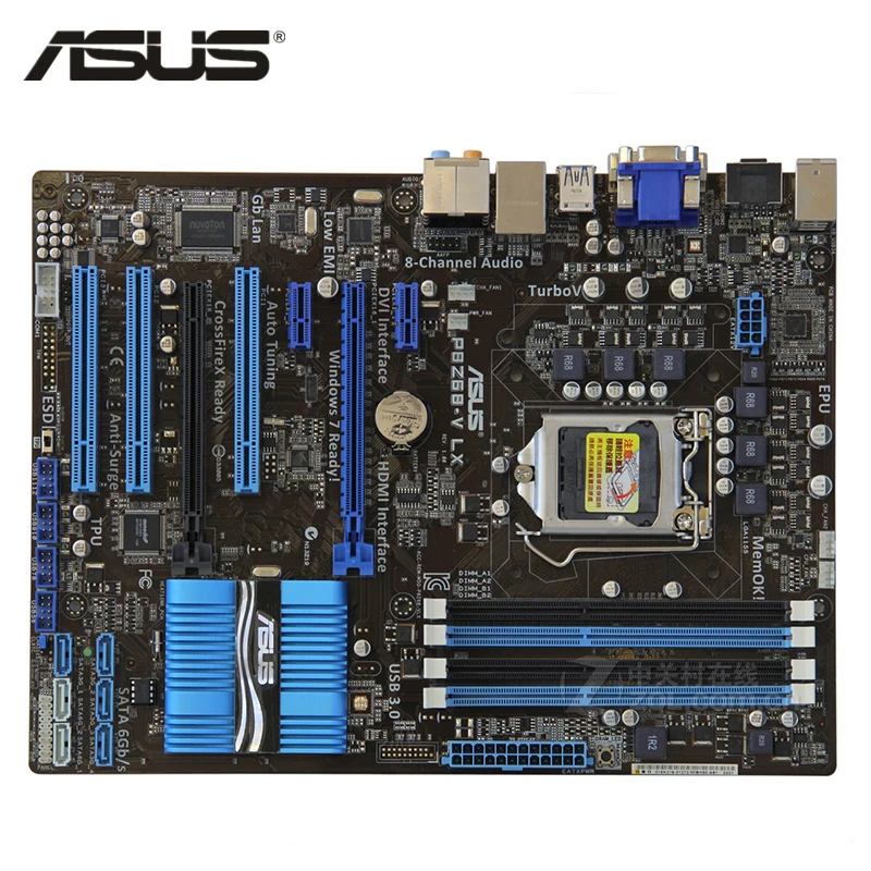 

ASUS P8Z68-V LX Motherboard LGA 1155 DDR3 32GB For Intel Z68 P8Z68-V LX Desktop Mainboard Systemboard SATA III PCI-E X16 Used