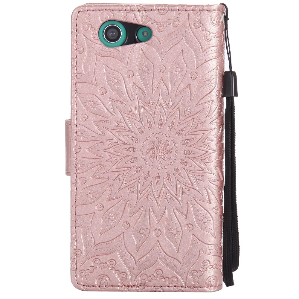 Flip Case for funda Sony Xperia eXperia Z3 Compact mini M55W D5803 D5833 Wallet Cover +Card Holder | Мобильные телефоны и
